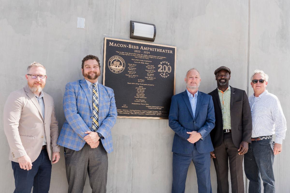 Macon-Bibb Amphitheater Plaque Unveiling